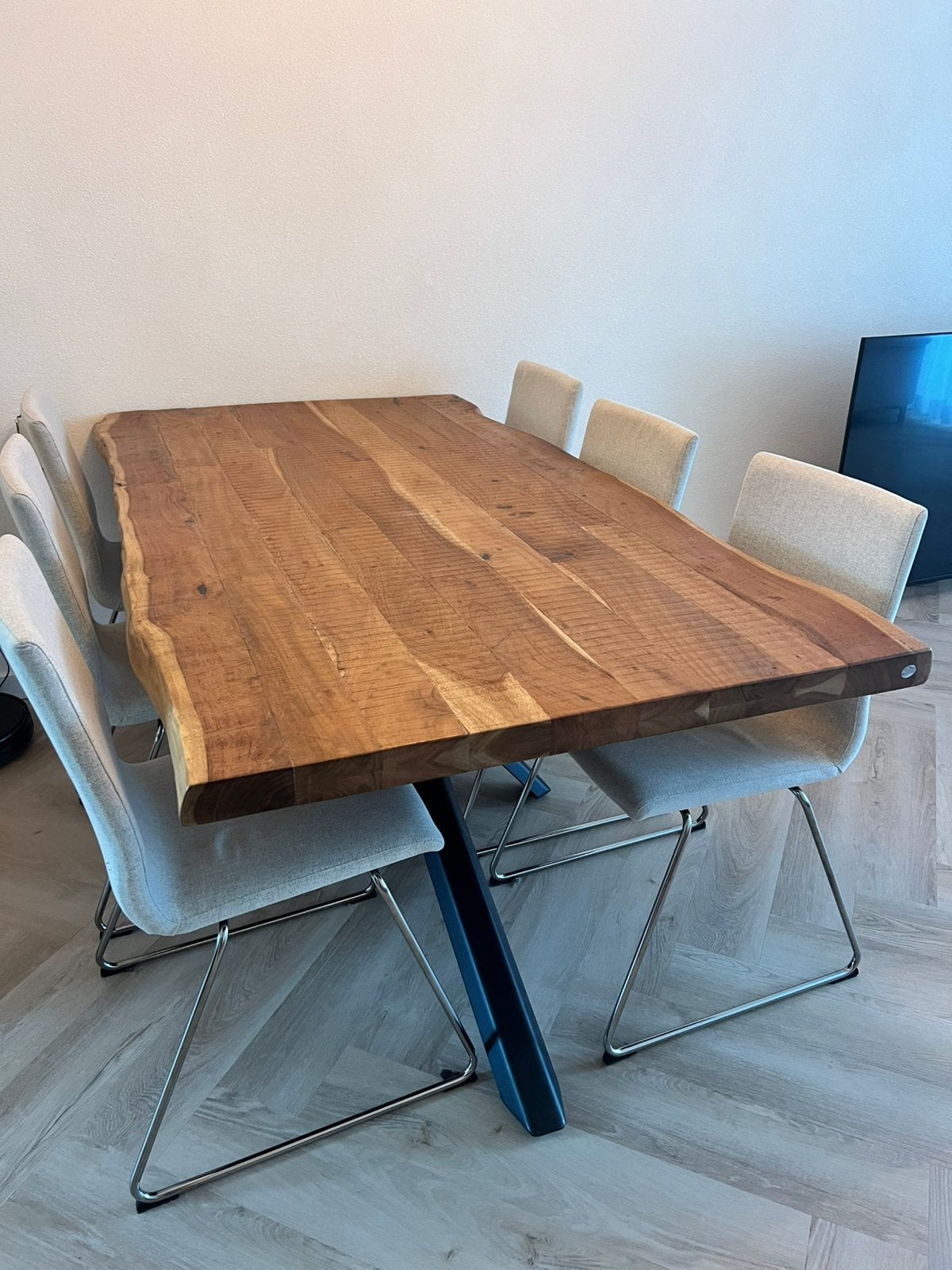 Henders & Hazel Living eettafel 180 X +/- 90/100 CM, Huis en Inrichting, Tafels | Eettafels, Ophalen, 50 tot 100 cm, Zo goed als nieuw
