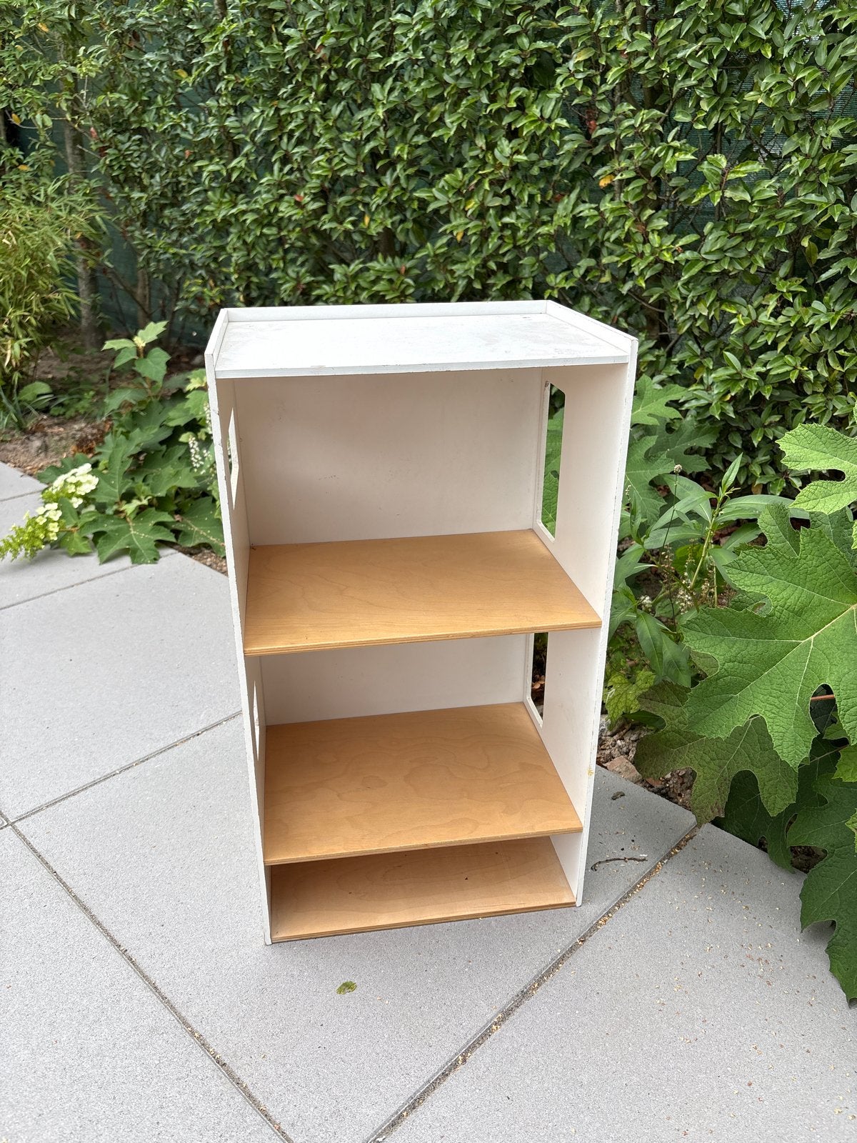 IKEA Poppenhuis - Wit met houten planken, Ophalen, Gebruikt, Poppenhuis