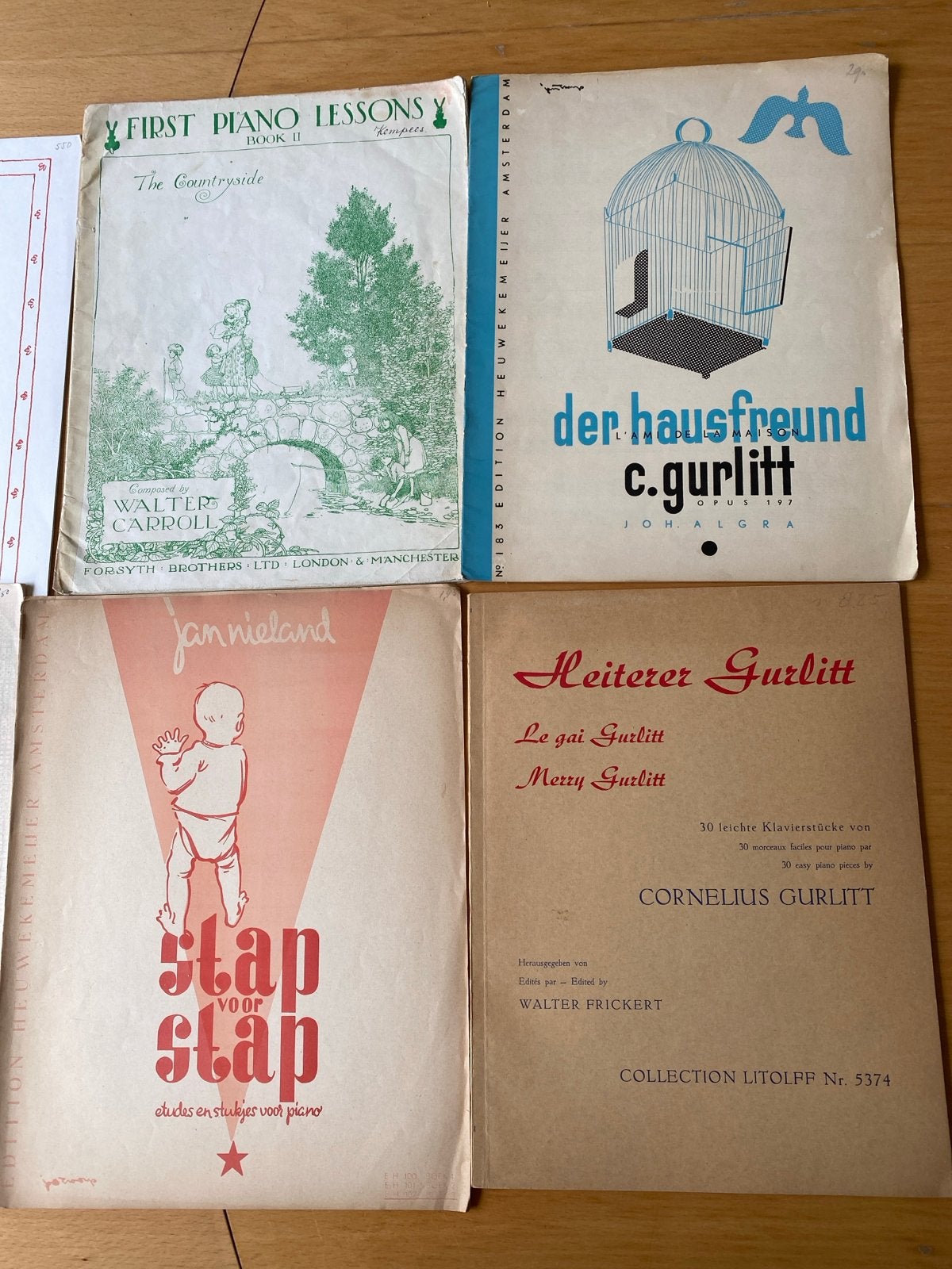 Diverse pianoboeken voor beginners en gevorderden, Ophalen, Gebruikt, Klassiek, Les of Cursus