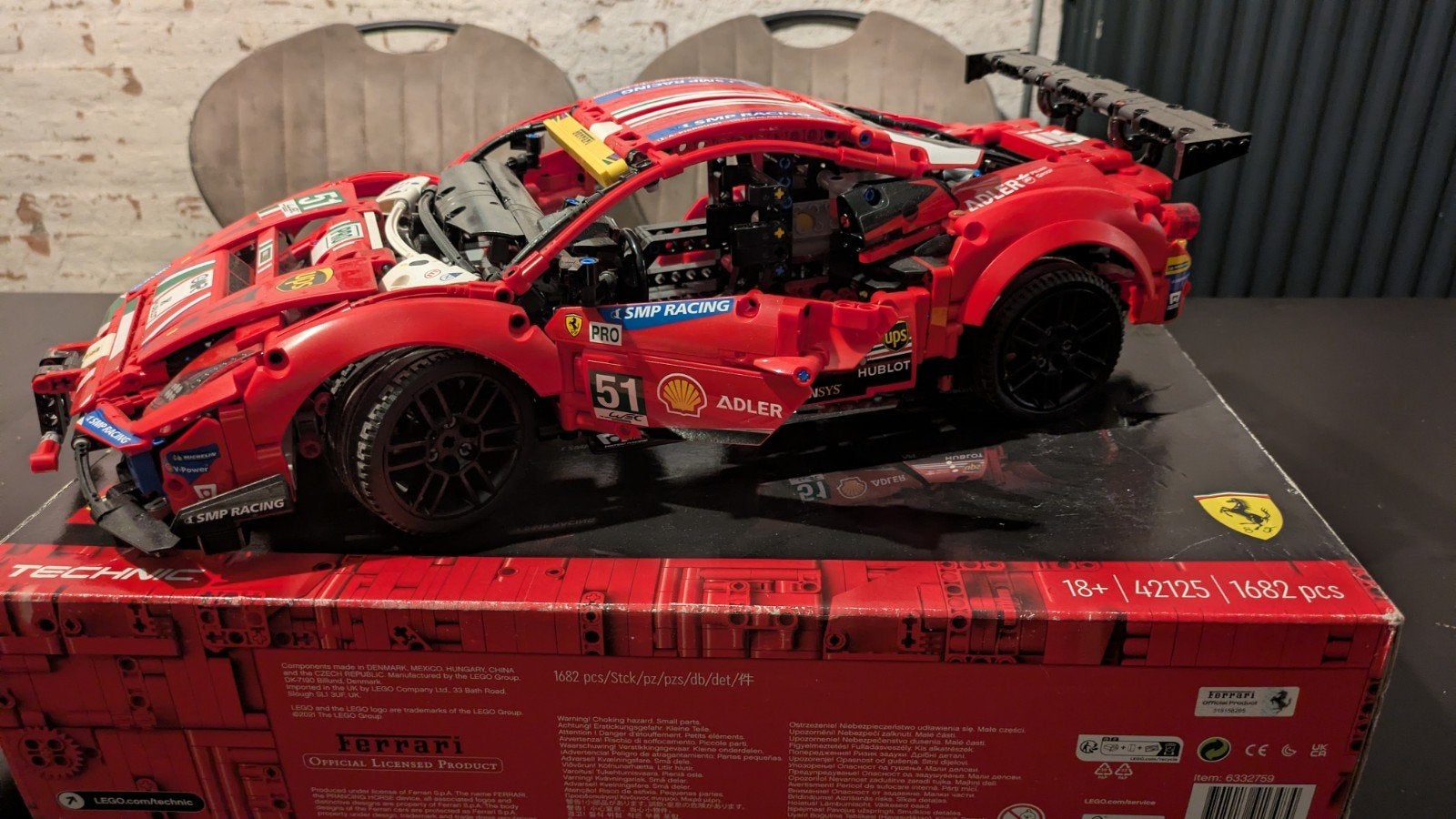 Lego Technic Ferrari 488 GTE AF Corse #51, Ophalen, Lego, Zo goed als nieuw, Technic