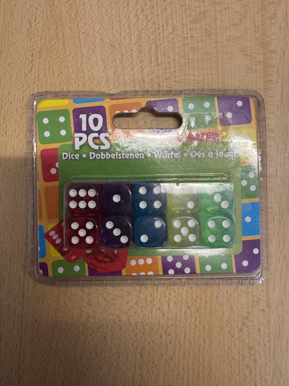 10 Stuks Dobbelstenen Set - Diverse Kleuren, Ophalen of Verzenden, Nieuw
