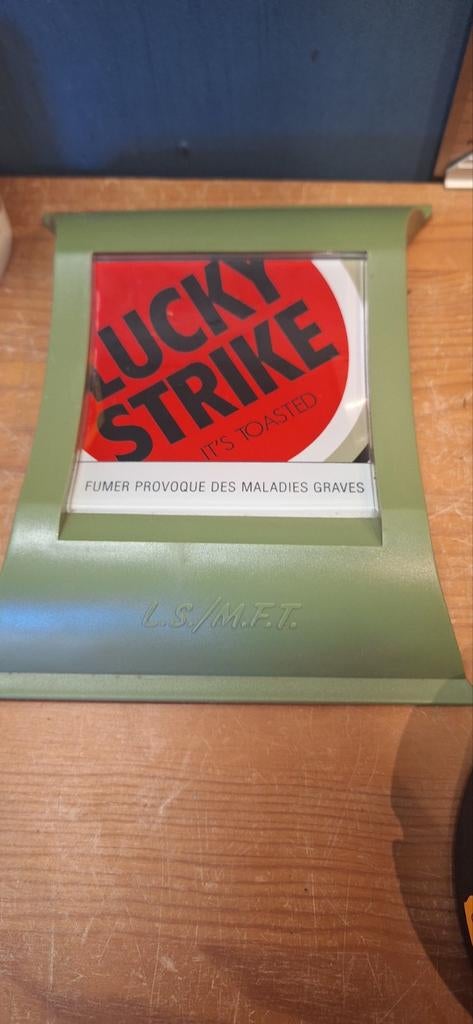 Lucky Strike balie reclame munten bakje (27426), Gebruiksvoorwerp, ., Ophalen of Verzenden, Zo goed als nieuw