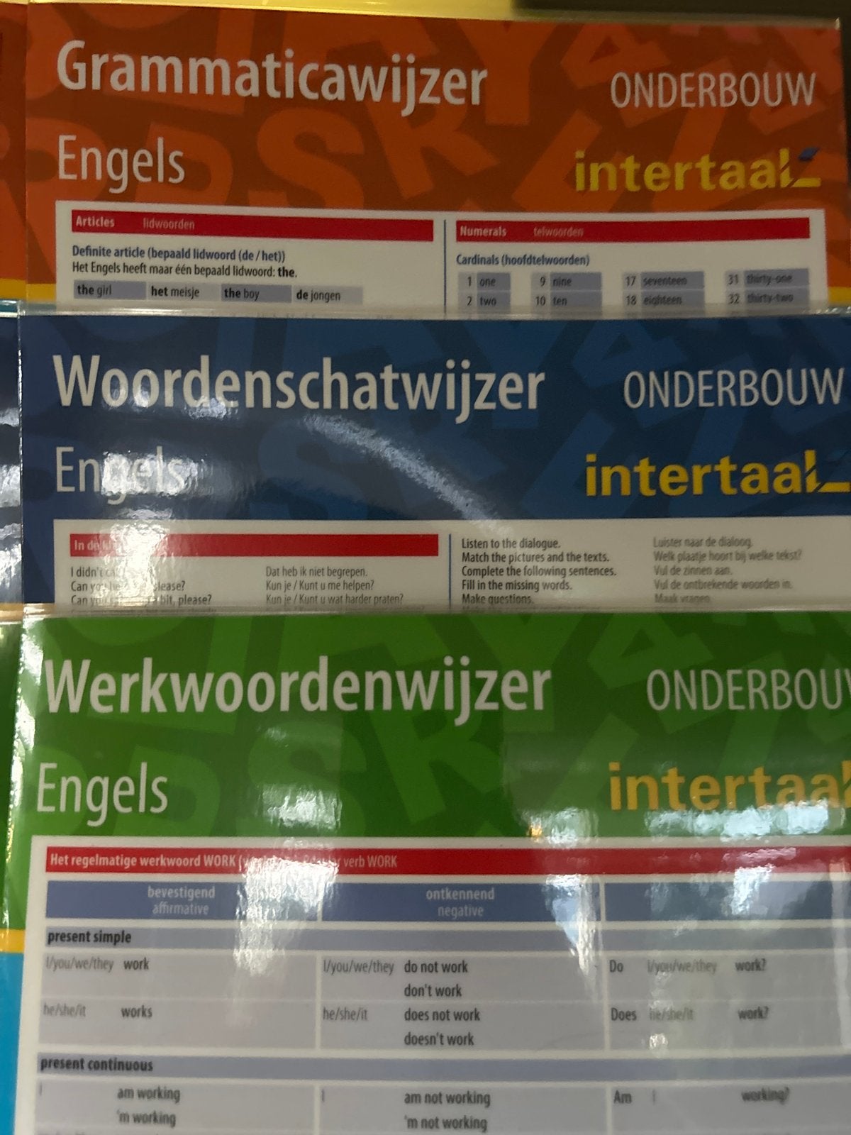 Geplastificeerde Engelse Grammatica, Woordenschat & Werkwoor, Ophalen of Verzenden, Zo goed als nieuw, Non-fictie