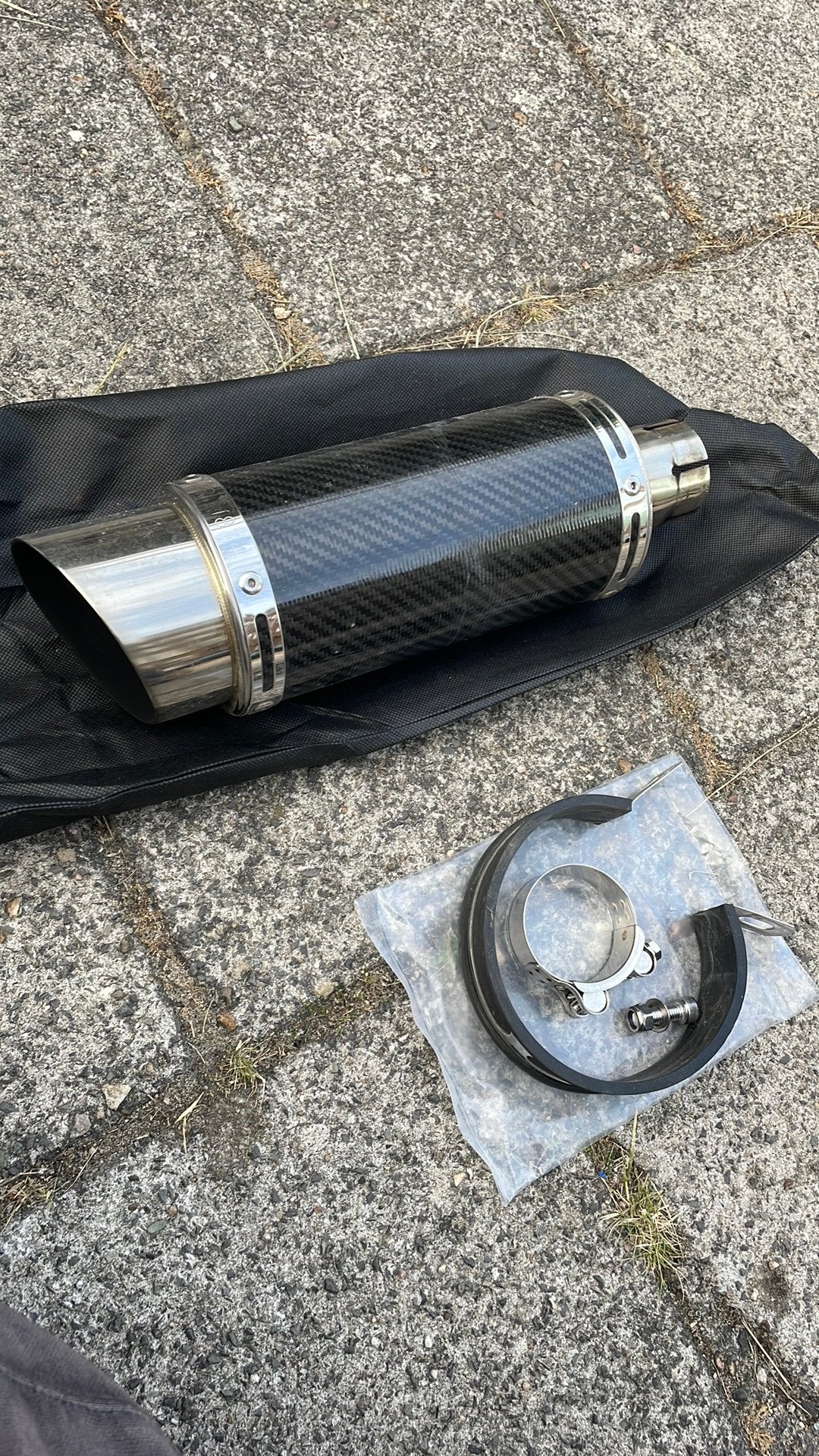 Delkevic sillencer 200mm motor demper, Motoren, Ophalen of Verzenden, Gebruikt