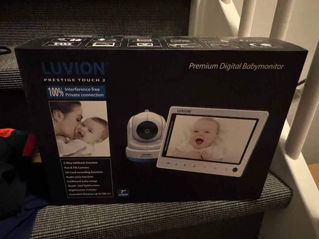 Luvion Prestige Touch 2 Premium Digitale Babyfoon, Kinderen en Baby's, Babyfoons, Zo goed als nieuw, 250 meter of meer, Camera