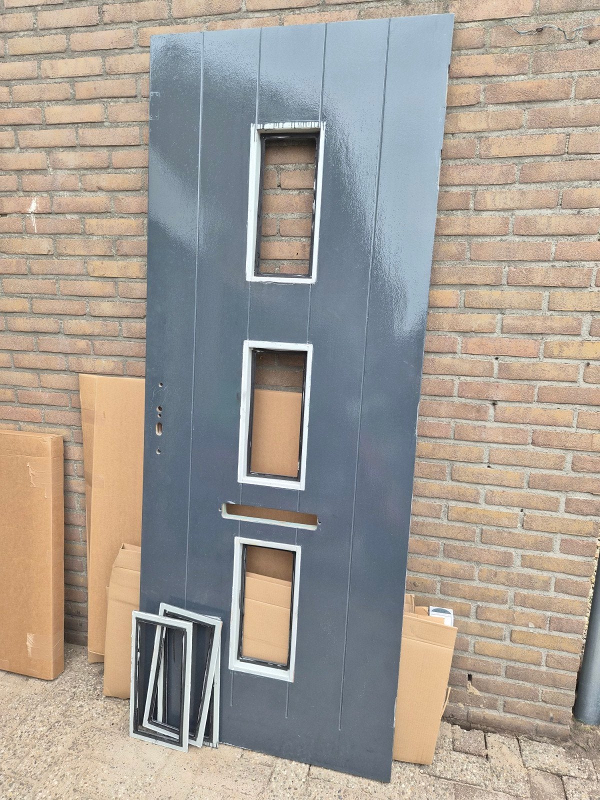 Hardhouten voordeur 211x82.5 cm, gratis afhalen, Doe-het-zelf en Verbouw, Ophalen of Verzenden
