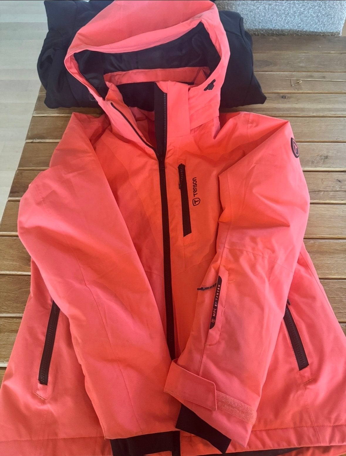 Tenson Moa Ski Jas Dames Koraalrood Maat L, Ophalen of Verzenden, Zo goed als nieuw, Maat 42/44 (L), Jack