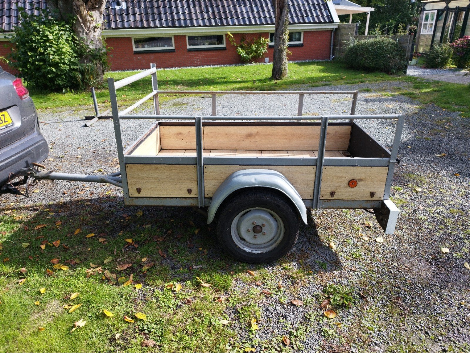 Aanhanger met nieuwe bodem/zijkanten/banden, Auto diversen, Ophalen, Gebruikt