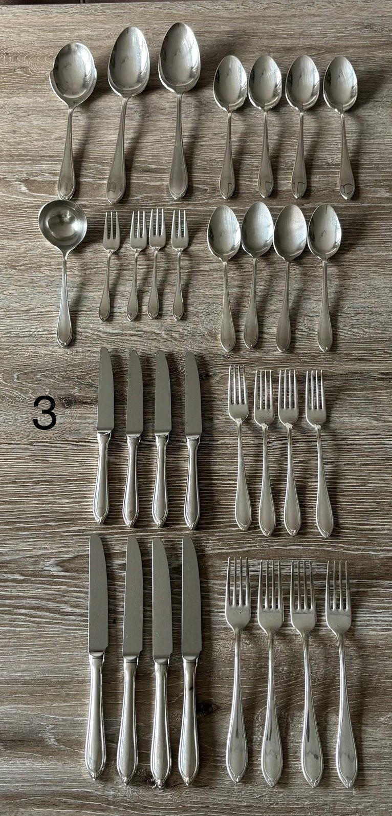 Christofle versailles, verzilverd bestekset 4 pers, 32 delig, Ophalen