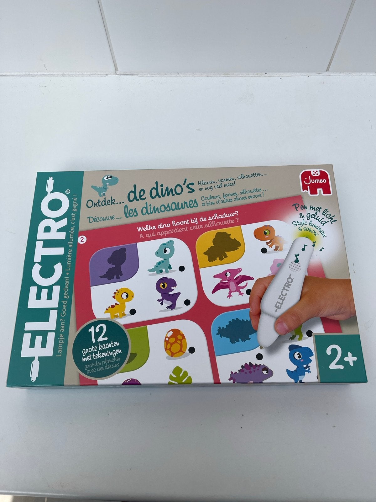 Jumbo Electro Ontdek de Dino's Educatief Spel, Ophalen, Zo goed als nieuw, Ontdekken, Met licht