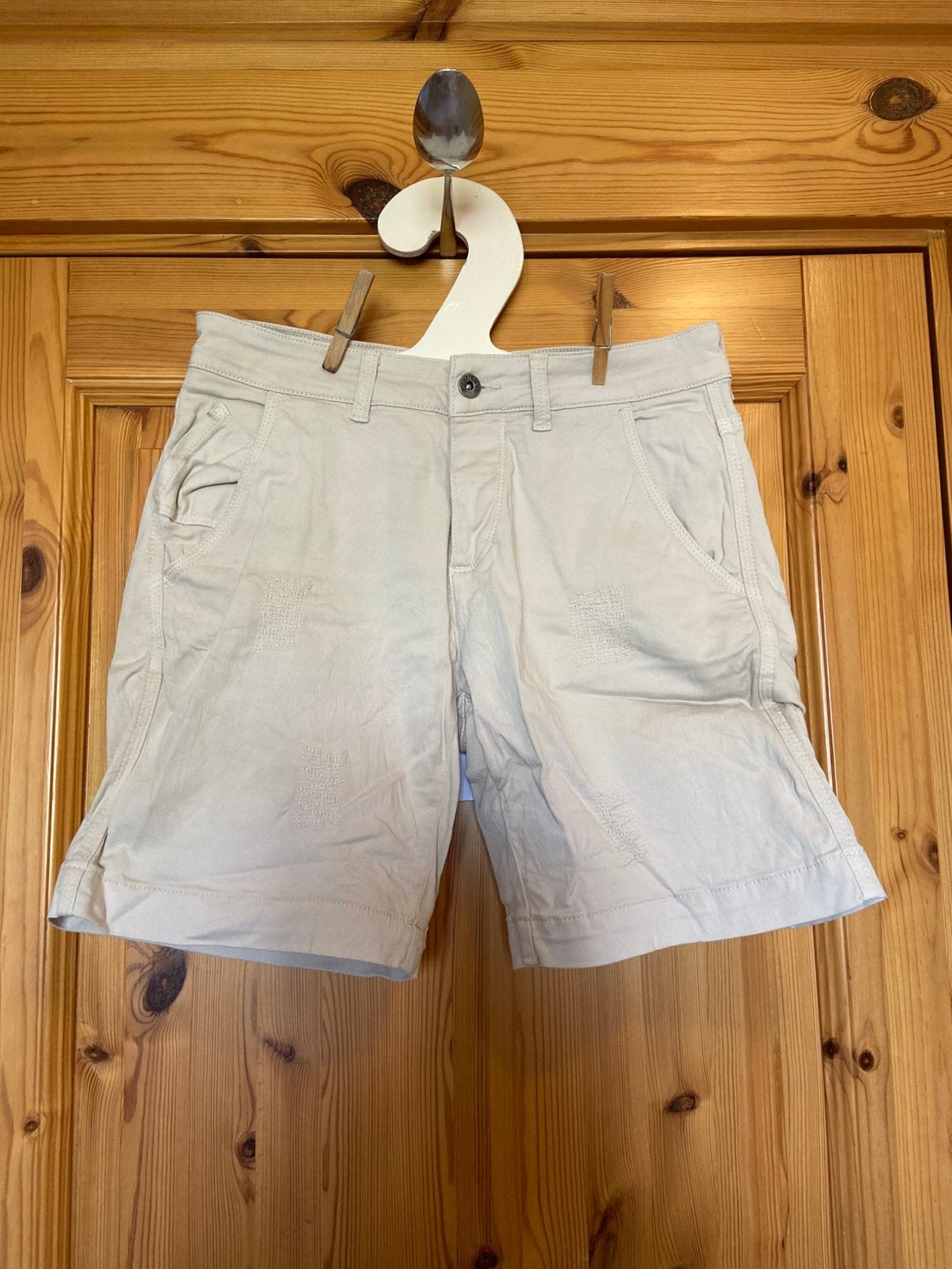 Broek korte ecru Articles 38 katoen, Kleding | Dames, Broeken en Pantalons, Maat 38/40 (M), Kort, Beige, Ophalen of Verzenden