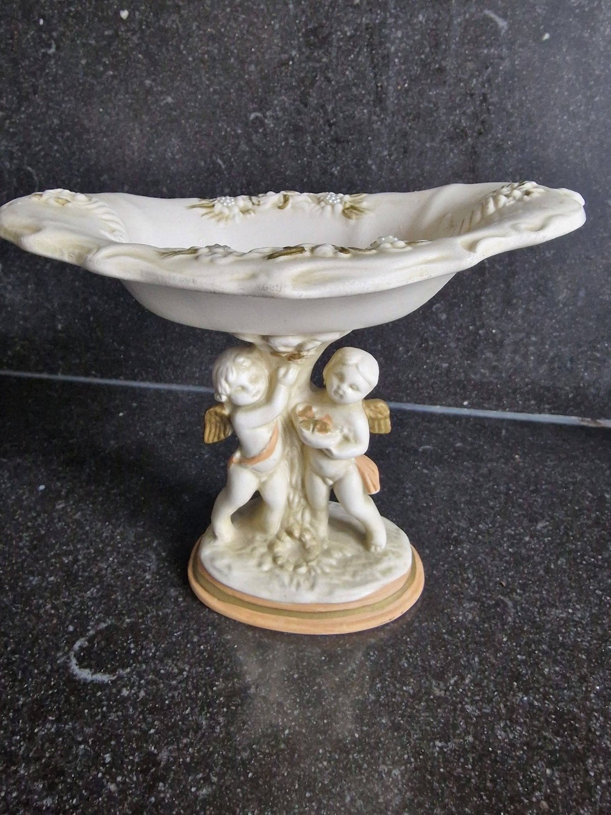 Vintage Lorens schaal met engeltjes - Made in Italy, Ophalen of Verzenden