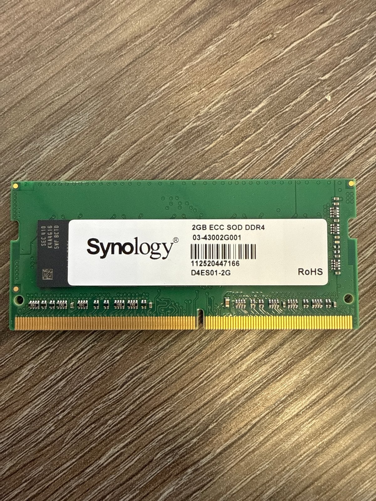 Synology 2GB ECC SODIMM DDR4 nieuw, Ophalen of Verzenden, Nieuw, DDR4