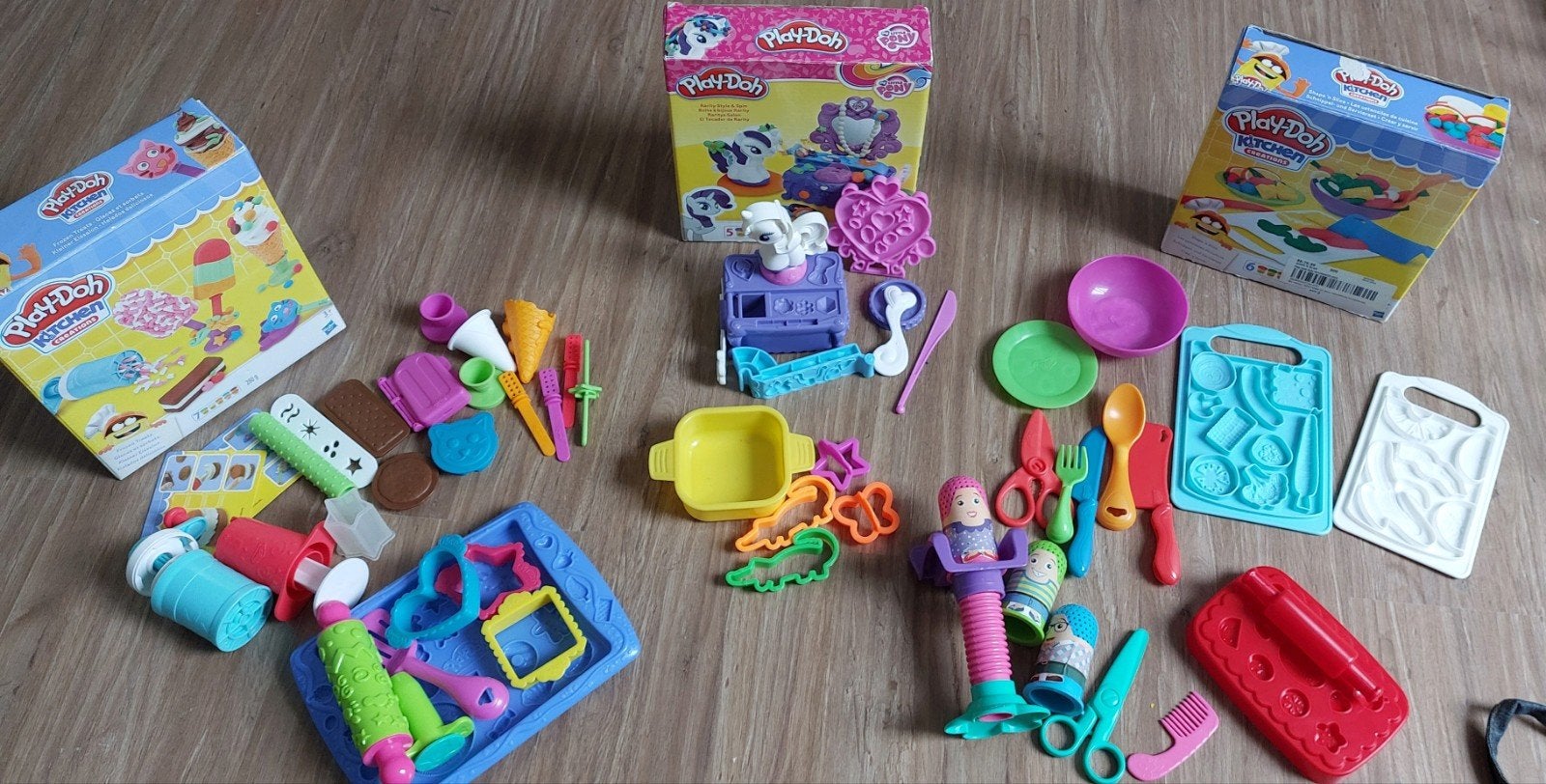 Play Doh kleisets: kitchen, cookies, my little pony en meer, Ophalen of Verzenden, Zo goed als nieuw, Jongen of Meisje