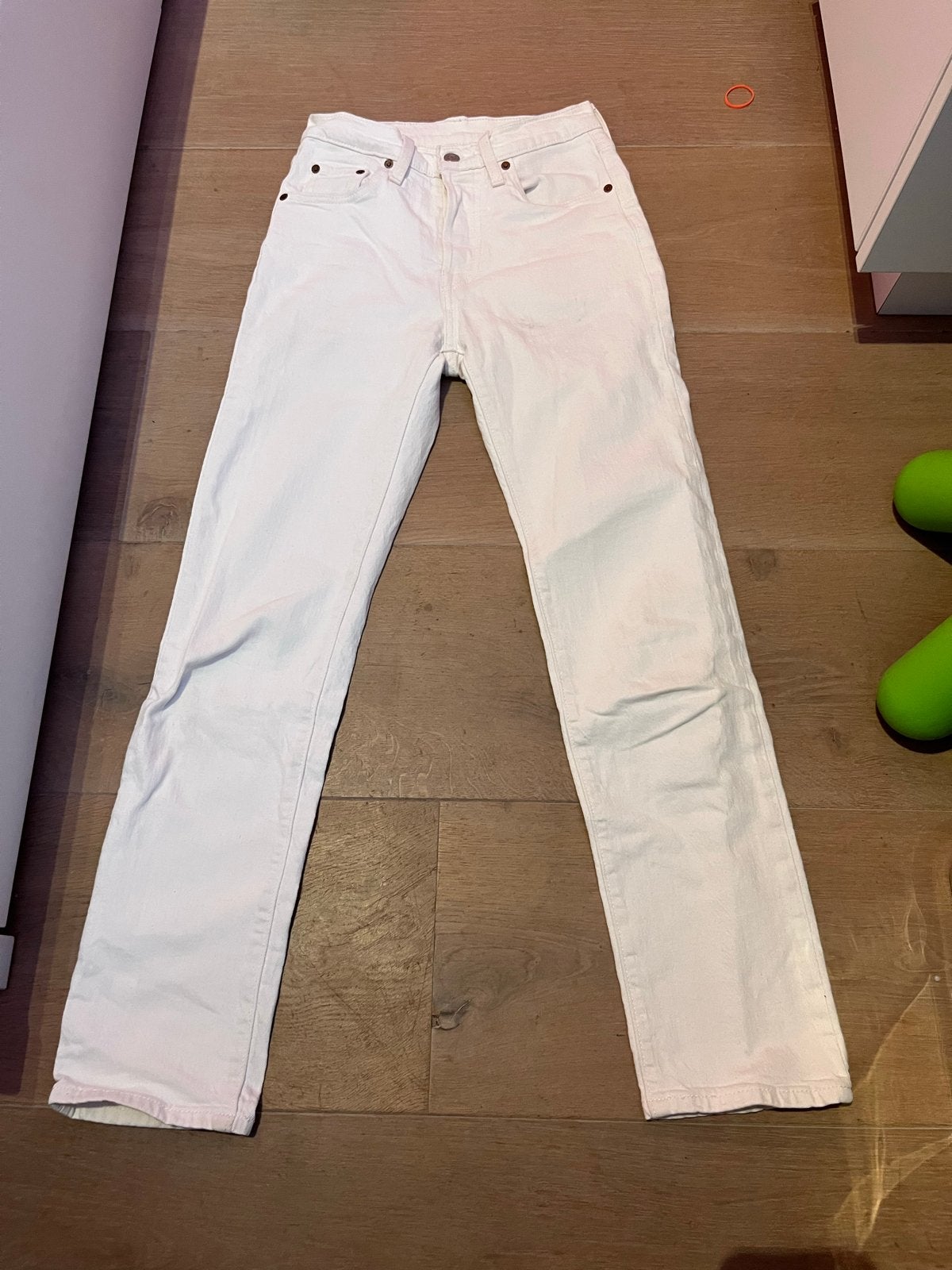 Levi's Premium 501 Witte Jeans - Zo goed als nieuw, Ophalen of Verzenden, Zo goed als nieuw, Jongen of Meisje, Broek