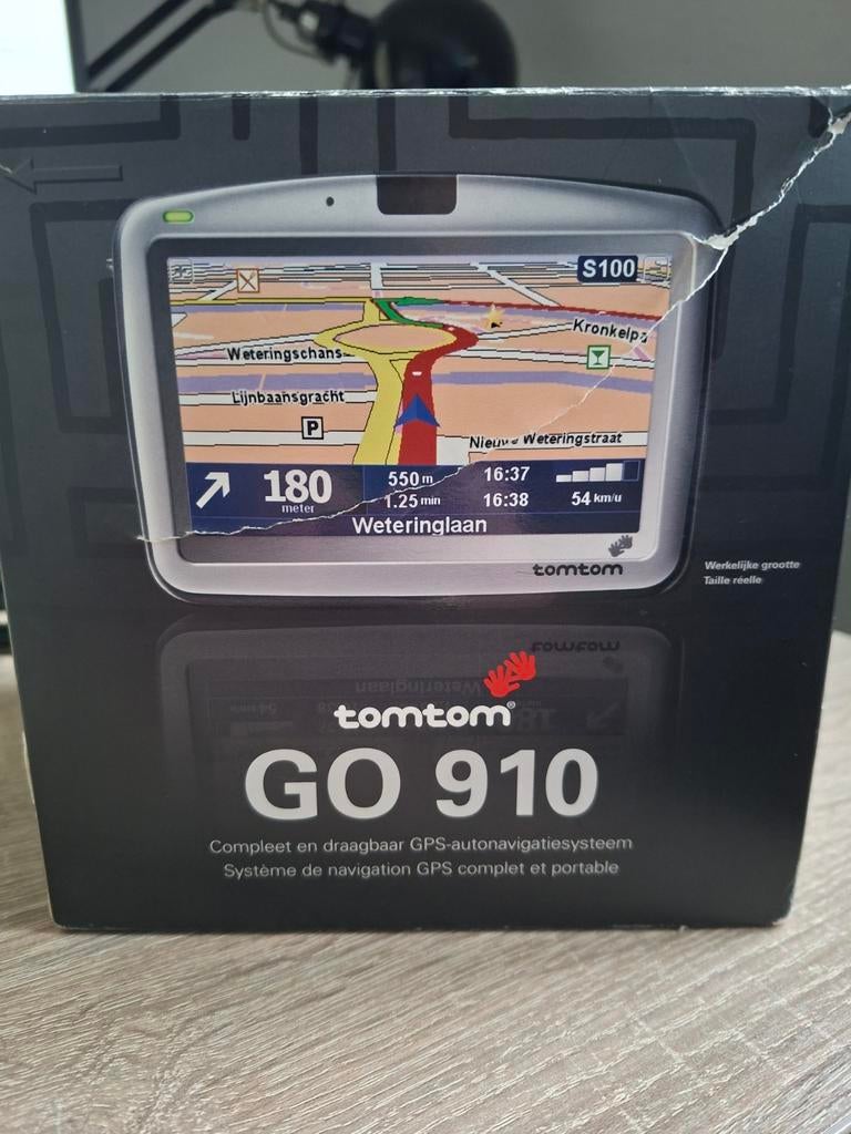 TOMTOM GO 910 KAARTEN BENELUX UK NL USA, Auto diversen, Autonavigatie, Ophalen of Verzenden, Gebruikt