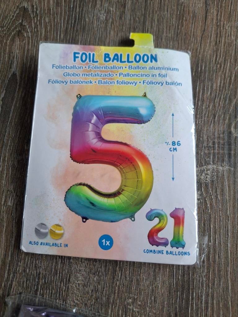 Nieuw folie balon 5, Ophalen of Verzenden, Nieuw