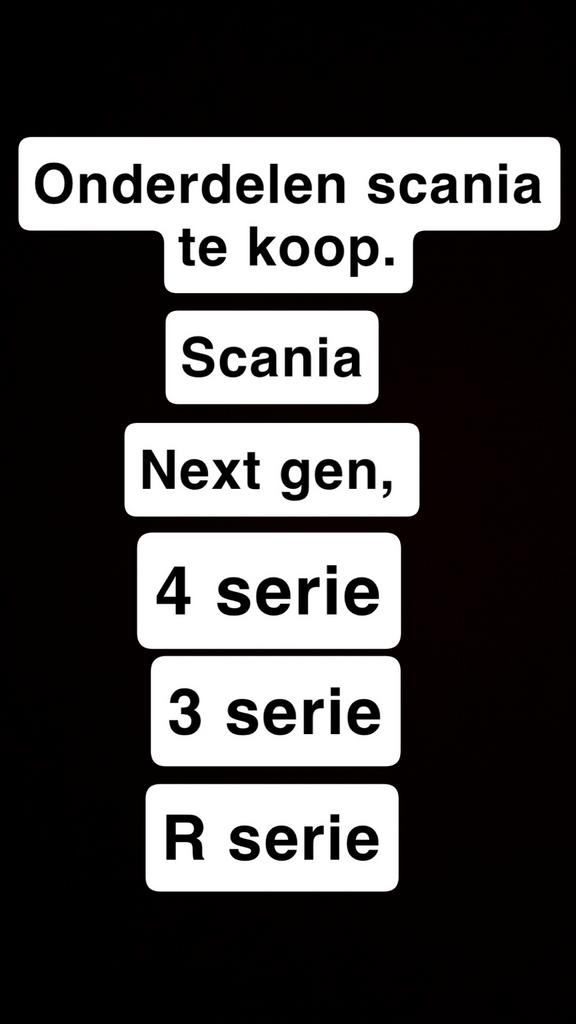 Scania Onderdelen te Koop, Auto-onderdelen, Vrachtwagen-onderdelen, Ophalen of Verzenden, Gebruikt, Scania, Overige Auto-onderdelen
