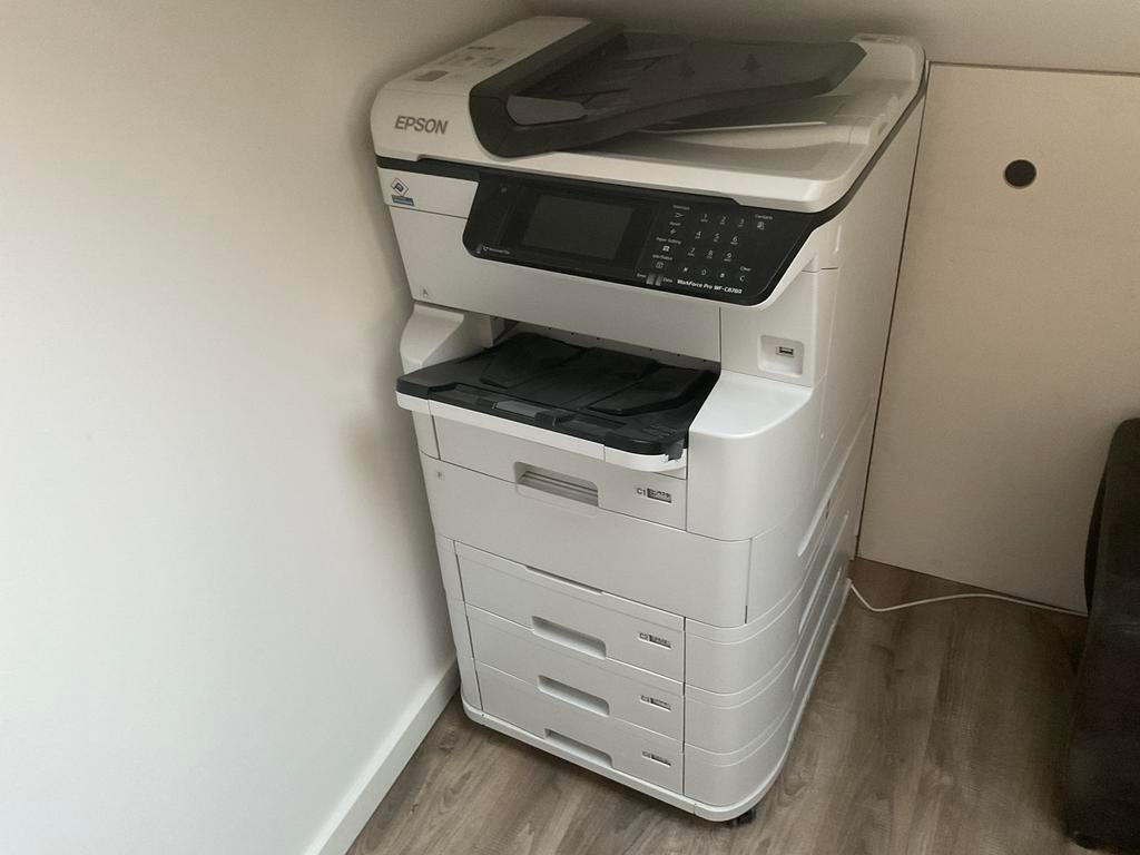 Printern Epson WorkFors Pro WF-C878R, Computers en Software, Printers, Zo goed als nieuw, All-in-one, Inkjetprinter, Faxen, Kleur printen