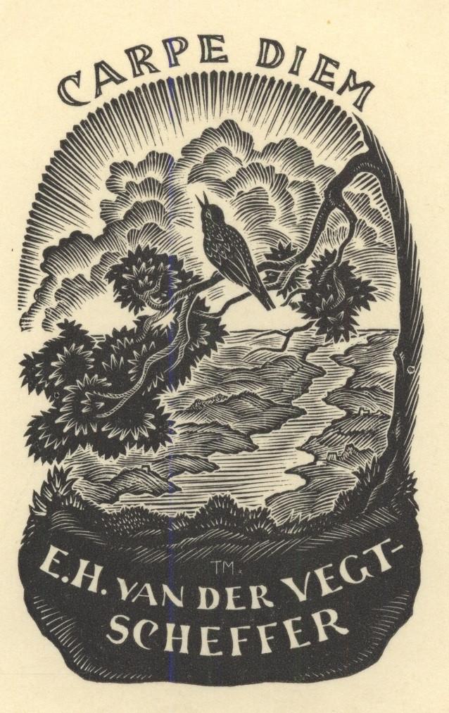 0350 Ex Libris Nederland : Thijs Mauve, 1939, Verzenden