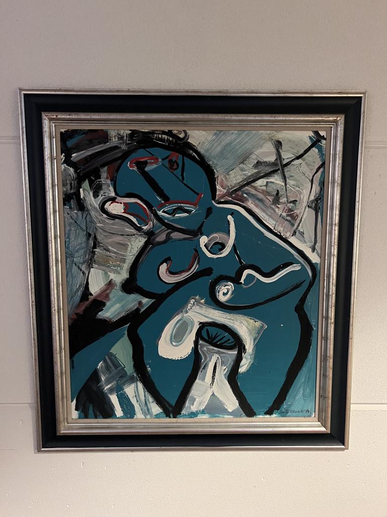 Jan te Wierik 1984 Origineel op paneel, Antiek en Kunst, Ophalen
