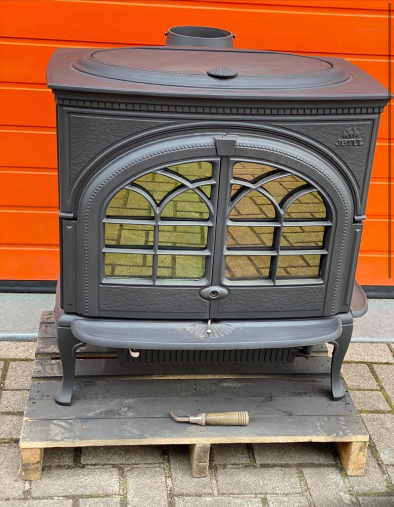 Jotul f 600 demomodel houtkachel, Huis en Inrichting, Kachels, Ophalen, Houtkachel, Zo goed als nieuw, Vrijstaand
