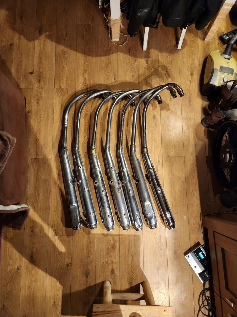 Honda CB750, 414 uitlaten K2, Motoren, Onderdelen | Oldtimers, Ophalen, Gebruikt