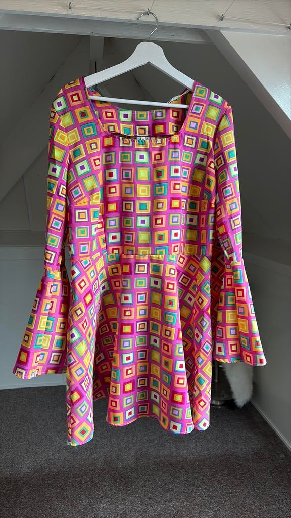 Carnavals Hippie jurkje, Kleding | Dames, Ophalen of Verzenden, Zo goed als nieuw, Carnaval