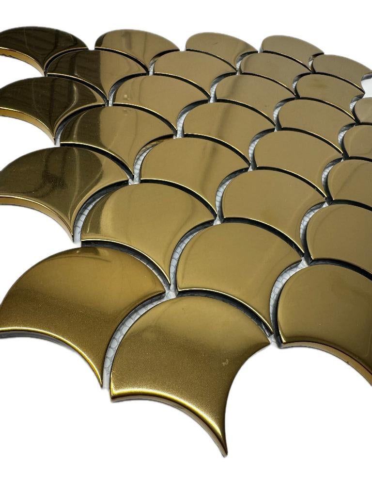 Glasmozaïek Waaier 68x61x6mm op voorraad, Overige materialen, Verzenden, Wandtegels, Nieuw
