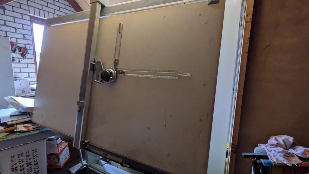 Professionele tekentafel, Doe-het-zelf en Verbouw, Tekentafels, Ophalen, Gebruikt