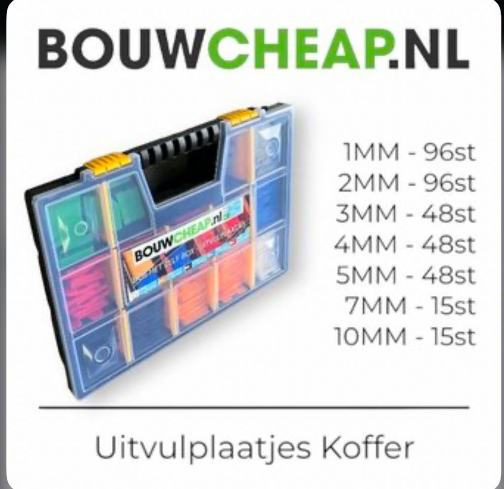 Uitvulplaatjes 366 stuks in assortiment box