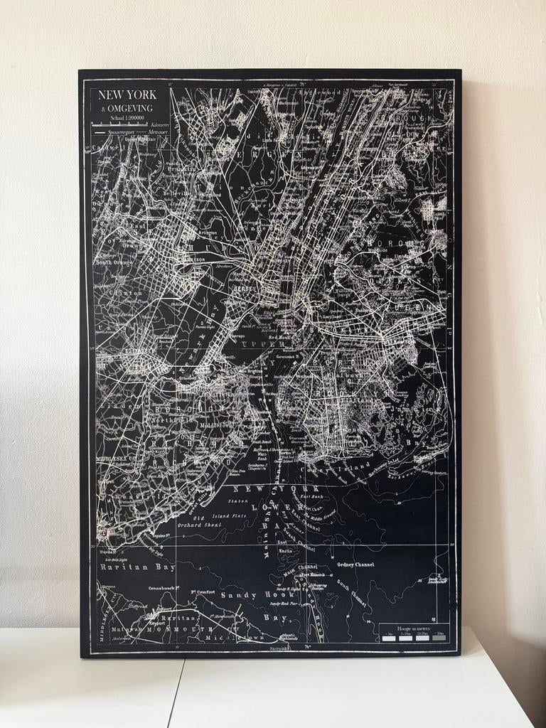 New York Poster op Canvas - 75x115cm, Ophalen, Gebruikt