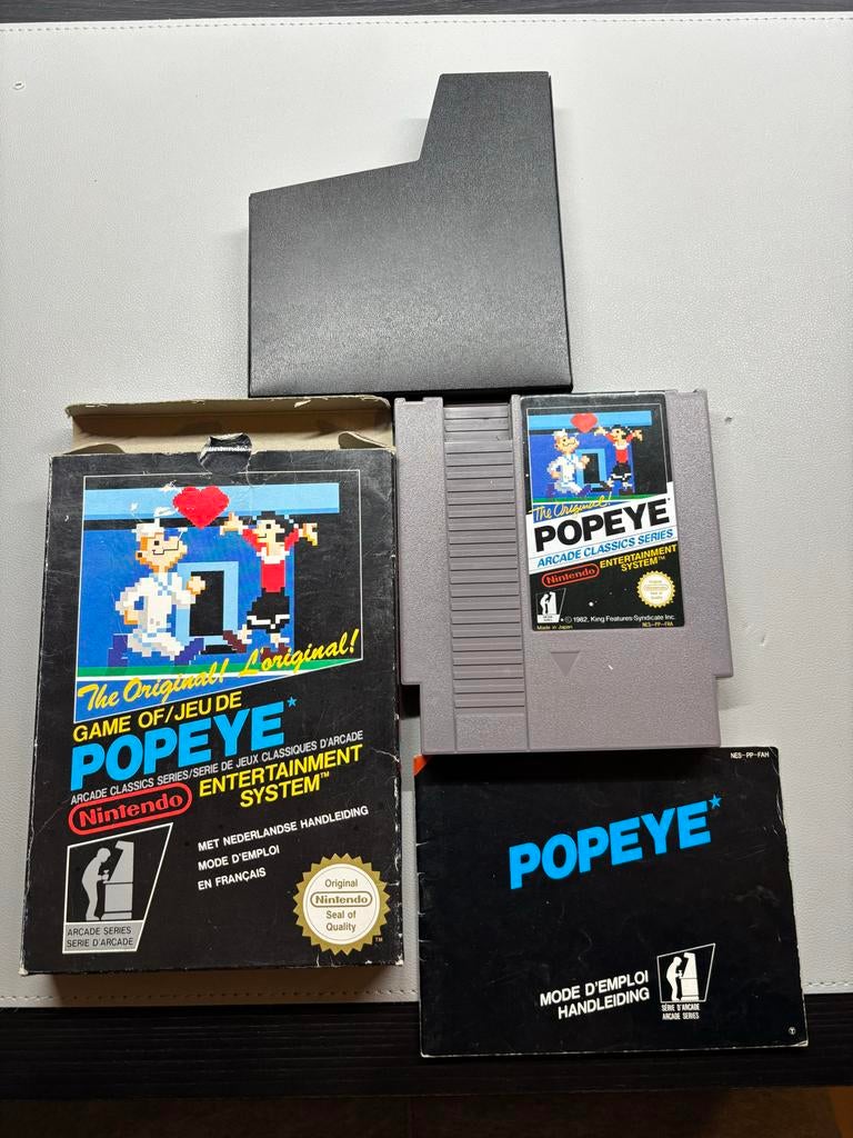 Popeye NES Black Box - Compleet met handleiding!, Spelcomputers en Games, Gebruikt, 1 speler, Ophalen of Verzenden, Vanaf 3 jaar