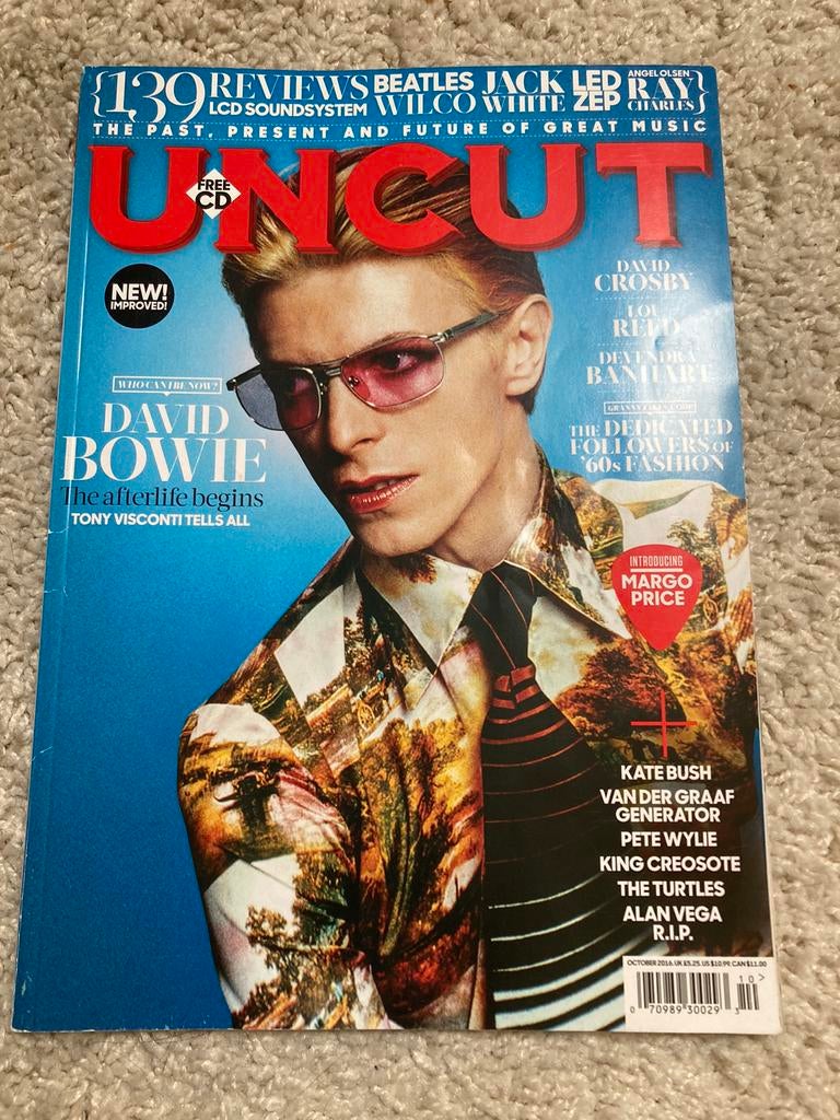 UNCUT David Crosby LOU REED Pete Wylie TURTLES David Bowie, Boeken, Tijdschriften en Kranten, Ophalen of Verzenden, Muziek, Film of Tv