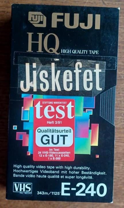 Jiskefet, VHS, opname van TV, Alle leeftijden, Ophalen of Verzenden, Gebruikt, Tv-serie of Tv-programma