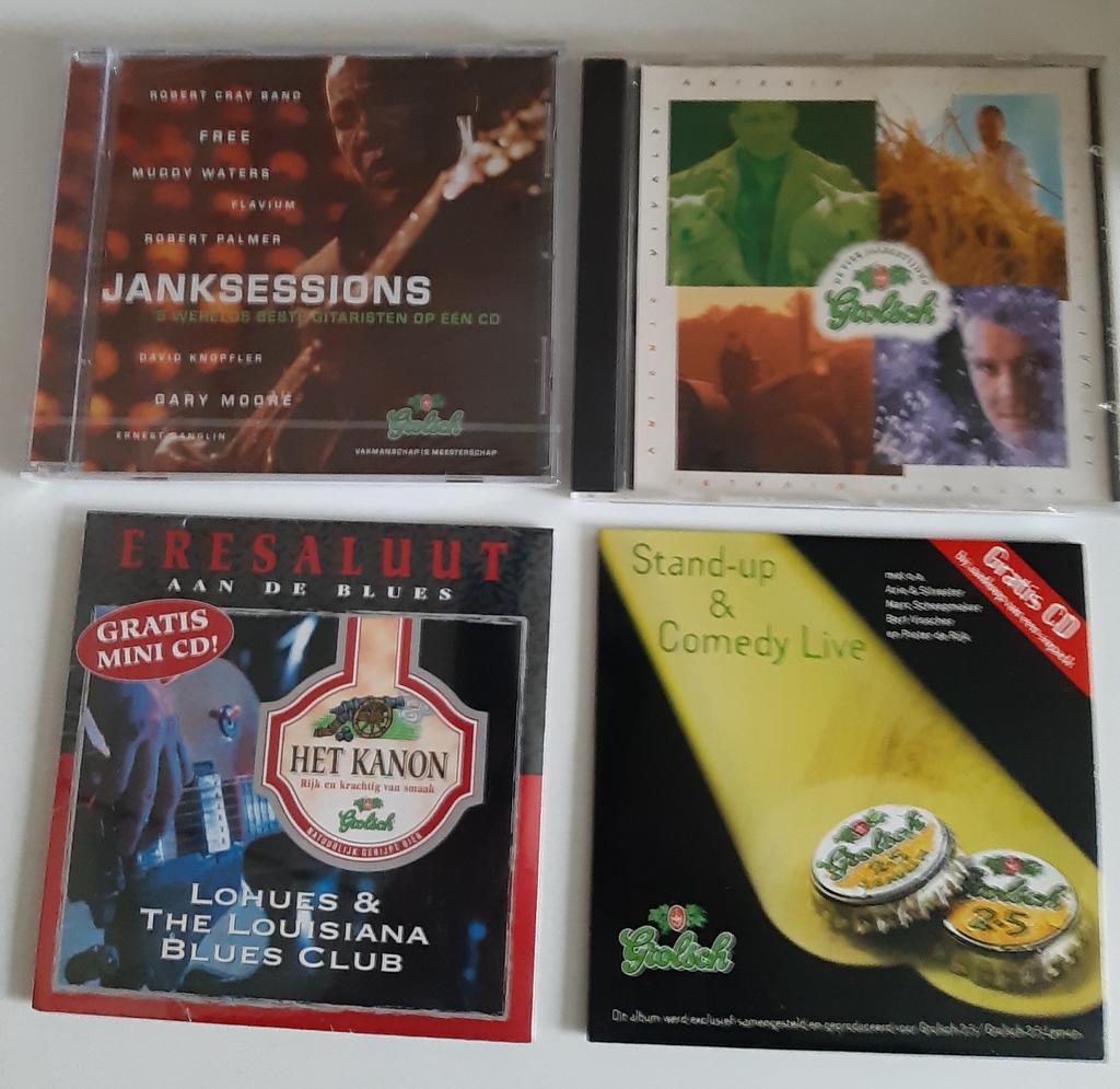 4 CD'S van Grolsch bier, Ophalen of Verzenden, Zo goed als nieuw, Grolsch