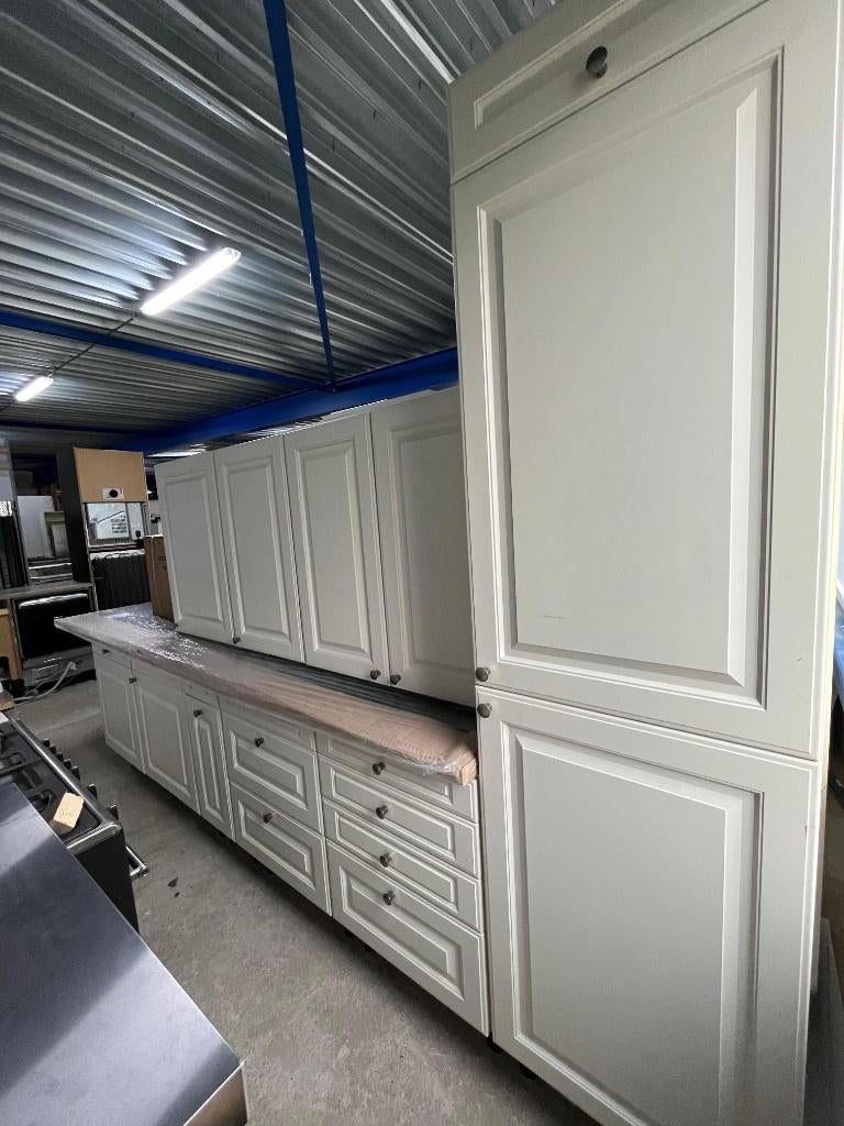 Complete keuken Compleet met APP 120Keukens op voorraad 2648, Ophalen of Verzenden, Zo goed als nieuw, Enkelwandige keuken, Greeploos