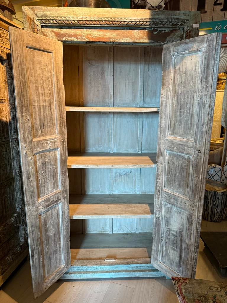 Gave India/Ibiza style kast, Gebruikt, 100 tot 150 cm, Ophalen of Verzenden, 150 tot 200 cm
