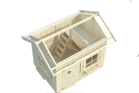 Speelhuisje buiten hout | Met bovenverdieping | Kameel, Safari speelhuisjes, Groenestraat 34, 6669DS Dodewaard, Mail@wellestuinhout.nl