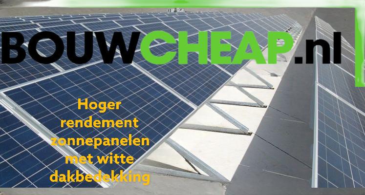 Zonnepanelen beter rendement witte dakbedekking, Ophalen of Verzenden, Nieuw