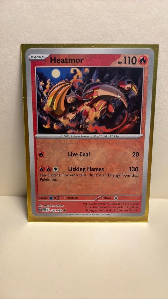 Heatmor 031/162 reverse holo temporal forces pokemon kaart, Ophalen of Verzenden, Nieuw