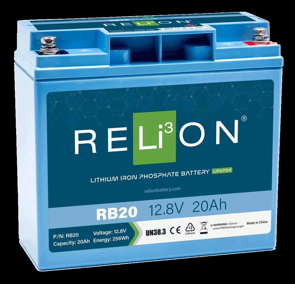 Relion RB20-X 12v 20ah Lifepo4 lithium accu, Ecobat, Ophalen of Verzenden, Motor en Techniek, Rotterdam