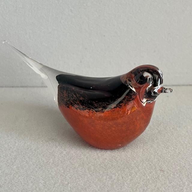 Glazen vogel – Gränna Glasbruk – handgemaakt Zweden, Ophalen of Verzenden, Dier