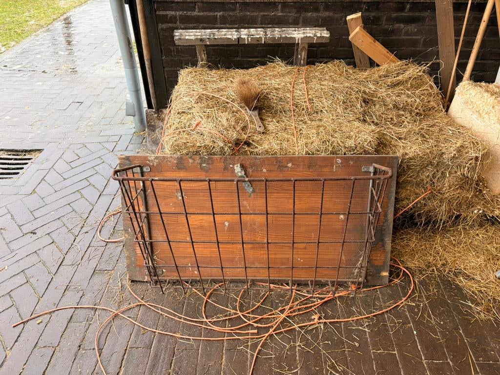Stalen hooiruif, Ophalen, Gebruikt