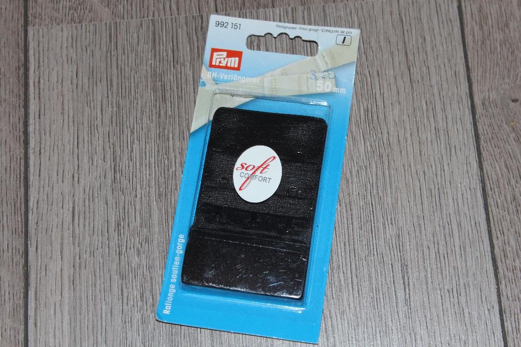 Prym BH verlengstuk zwart - 50 mm 992151 #2429, Ophalen of Verzenden, Nieuw, Rits of Sluiting