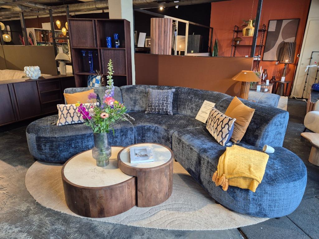 Ronde Hoekbank Manhattan | Incl 5 jaar Garantie, Ophalen of Verzenden, Stof, Vierpersoons of meer, 300 cm of meer