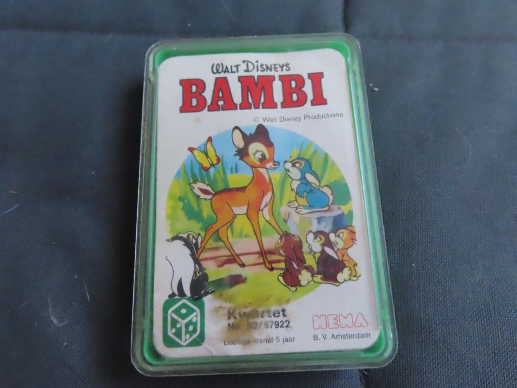 Kwartet Bambi van Wald Disney, Ophalen of Verzenden, Zo goed als nieuw, Kwartet(ten)