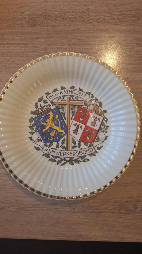 Vintage Sierbord Ned. Katholieke Mijnwerkersbond, Ophalen of Verzenden