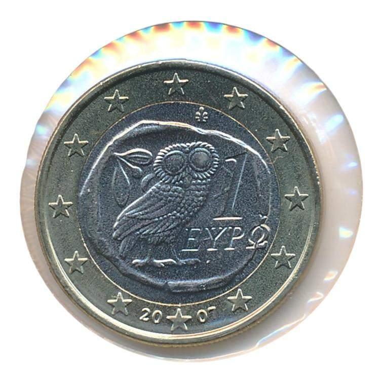 Griekenland 1 euro 2007, Ophalen of Verzenden, Griekenland, 1 euro, Losse munt