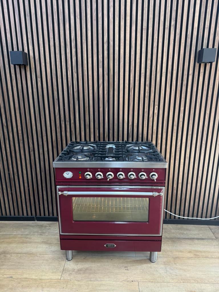 Prachtige Bordeaux rode Boretti Fornuis 80 cm Gratis bezorgt, Witgoed en Apparatuur, Fornuizen, 60 cm of meer, Ophalen of Verzenden